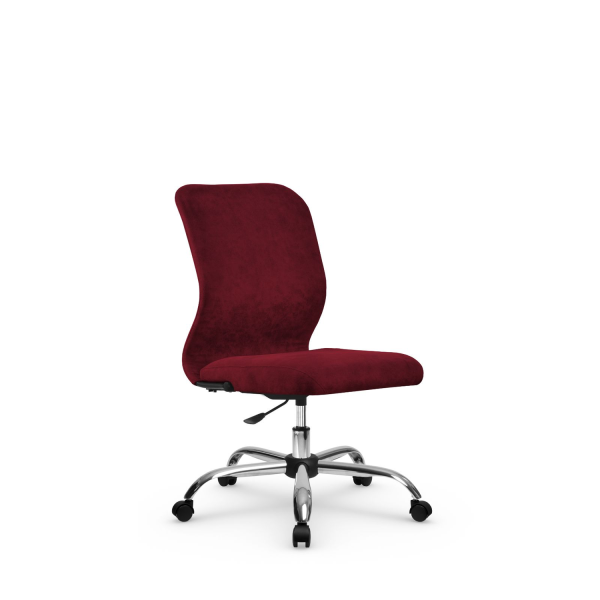 Кресло для руководителя Метта SU-Mr-4(Vivaldi)/подл.000/осн.006 (Красный)
