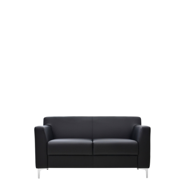 Диван офисный Калипсо (М-02) 2-х местный (Черный)
