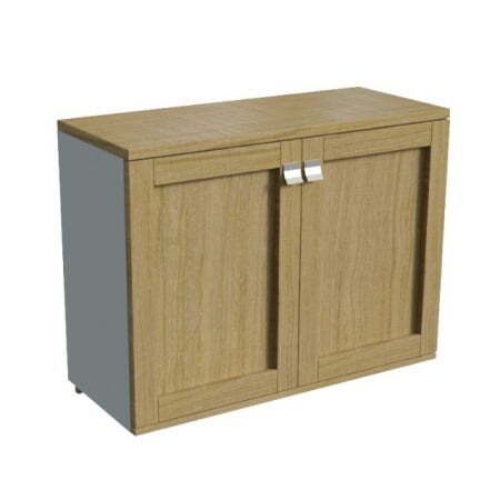 Греденция Lion 25400 900x400x710 (Дуб светлый/Серый)