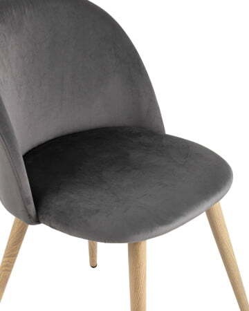 Стул Лион велюр серый (Стул Лион NEW серый)