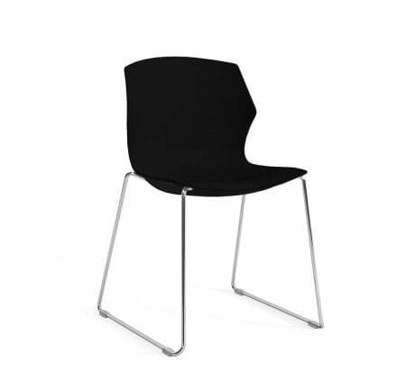 SOLE Кресло пластик салазки (Антрацит)