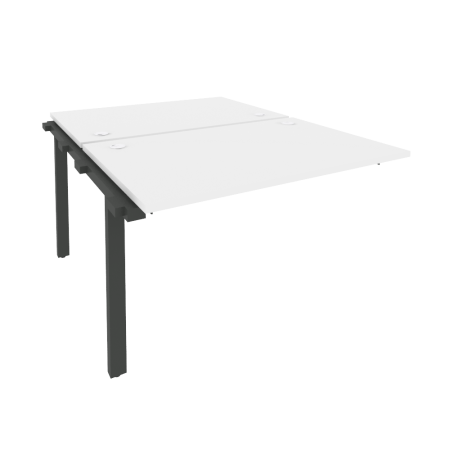 Наборный элемент рабочей станции на м/к Onix O.M-2.NRS-2.8 1180x1635x750 (Белый Бриллиант/Черный металл)