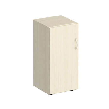 Шкаф для документов низкий узкий закрытый Комфорт МП2 К 508 400x380x840 (Дуб шамони светлый)