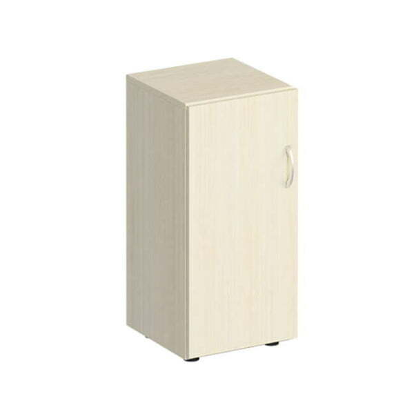 Шкаф для документов низкий узкий закрытый Комфорт МП2 К 508 400x380x840 (Дуб шамони светлый)