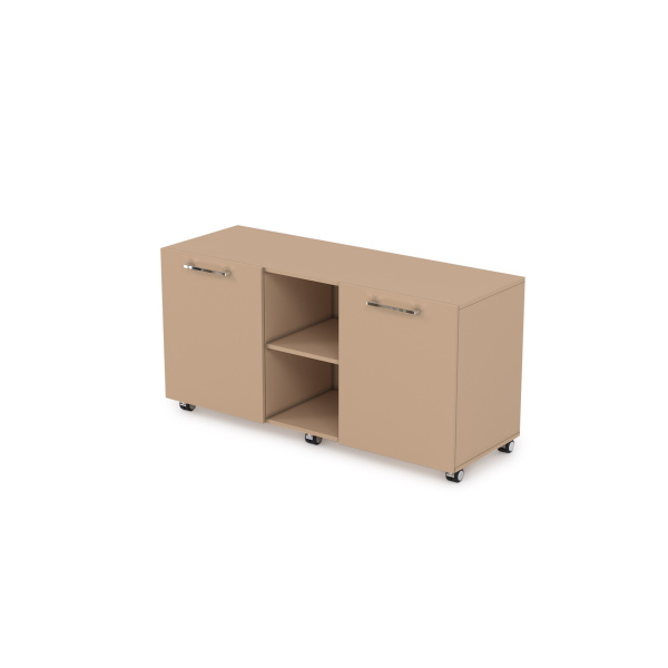 10Т.006.16 Тумба сервисная, мобильная  (1300x450x663) (Mokko)