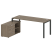 Рабочая станция с опорной тумбой левая Metal System Style БП.РС-СТС-2.5 Л 1900x1520x750 (Дуб Наварра/Серый металл)