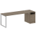 Рабочая станция Metal System Style БО.РС-СТП-1.5 2212x720x750 (Дуб Наварра/Серый металл)