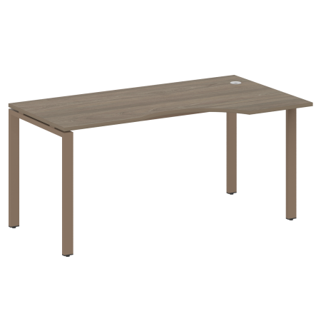 Стол криволинейный правый Metal System Style БП.СА-1 Пр 1600x900x750 (Вяз/Мокко металл)
