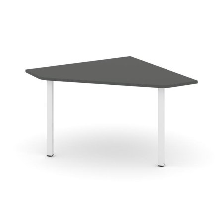 Угловой элемент переговорного стола SN-5.UPRG-031 (1180х1180х750) (Антрацит/Металл Белый)