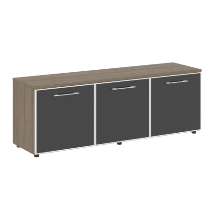 Тумба модульная черные двери LT.TS 3.5 1650x450x580 (Вяз Благородный)