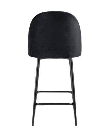 Стул полубарный Марсель велюр черный (Стул полубарный Марсель черный)
