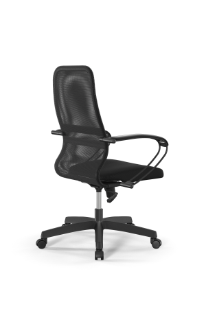 Кресло для руководителя Метта Sit 8 B2-8K - X1+UMF(X1) /Uh00/Wh00/K1bL(M09.B02.G15.W01) (Темно-серый | Черный)