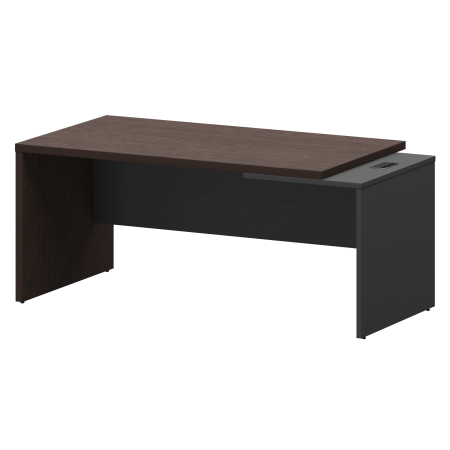 Стол руководителя правый Кортез KZ-18R 1800x900x750 (Дуб венге/Графит)