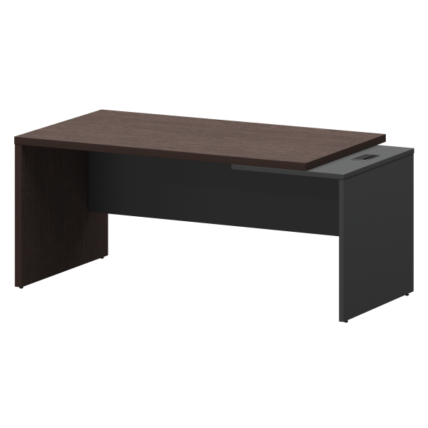 Стол руководителя правый Кортез KZ-18R 1800x900x750 (Дуб венге/Графит)