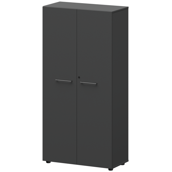Шкаф высокий закрытый Кортез СМШ48F 792x380x1595 (Графит)
