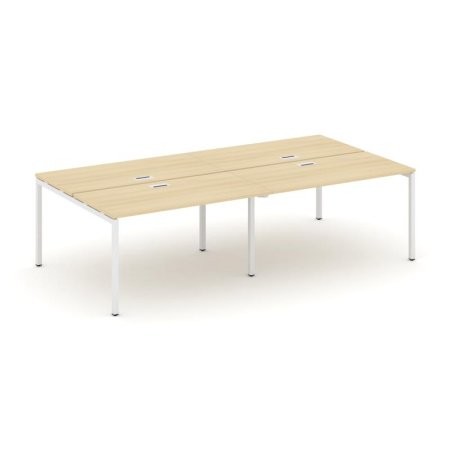 Рабочая станция 2-х сторонняя SN-4P.DRS-032 (2360х1232х750) (Акация Лорка/Металл Белый)