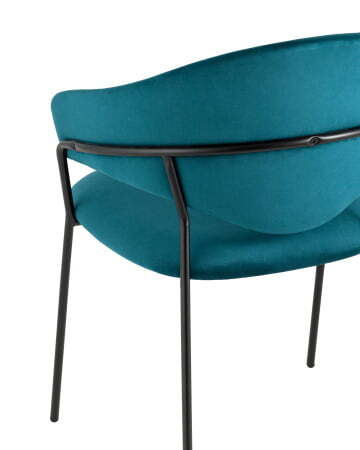 Стул Алексис велюр сине-зелёный (Стул Алексис сине-зеленый)
