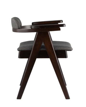 Стул обеденный OLAV темно-серый 2 шт, (Стул кухонный OLAV темно-серый)