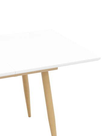 Стол обеденный Стокгольм раскладной 120-160*80 белый (Стол обеденный Стокгольм белый)