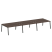 Рабочая станция на 6 рабочих места на А-образном м/к Metal System Style БА.СМ-6.4 4800x1475x750 (Дуб наварра/Серый металл)
