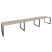 Рабочая станция на О-образном м/к Onix O.MO-RS-3.4.8 4740x800x750 (Тиквуд Темный/Белый Металл)