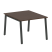 Стол для переговоров (1 столешница) на А-образном м/к Metal System Style БА.ПРГ-1.1 1000x1235x750 (Дуб наварра/Серый металл)