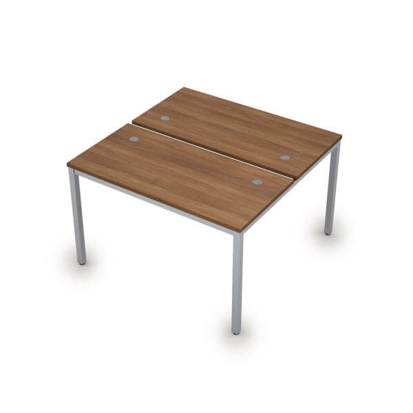 6МБ.268 Бенч-система на два рабочих места (1200x1235x750) (Шамони темный/Алюминий матовый)