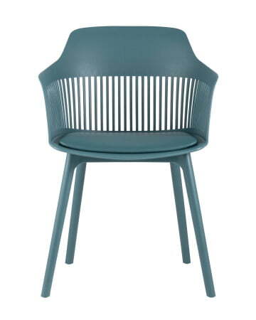 Стул Crocus с подушкой темно-бирюзовый (Стул пластиковый Crocus темно-бирюзовый)