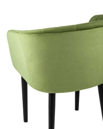 Стул с подлокотниками Нейтон велюр травяной (Стул Нейтон травяной)