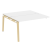 Наборный элемент рабочей станции на деревянных опорах Onix Wood OW.2.NRS-3.7 1380x1475x750 (Тиквуд Светлый/Дуб Темный)