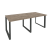 Стол переговорный Onix O.MO-PRG-2.1 1960x980x750 (Тиквуд Темный/Белый Металл)