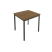 Стол письменный на металлокаркасе Slim С.СП-2 780x720x750 (Серый/Антрацит металл)