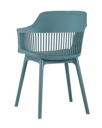 Стул Crocus с подушкой темно-бирюзовый (Стул пластиковый Crocus темно-бирюзовый)