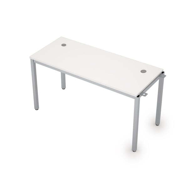 6МБН.169 Линейные бенч-системы, начальный модуль (1400x600x750) (Белый/Алюминий матовый)