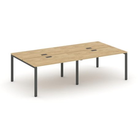 Рабочая станция 2-х сторонняя SN-6P.DRS-032 (2360х1232х750) (Тиквуд Светлый/Металл Антрацит)