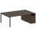 Рабочая станция с опорной тумбой Metal System Style БП.РС-СТП-2.5 2212x1475x750 (Дуб Наварра/Серый металл)