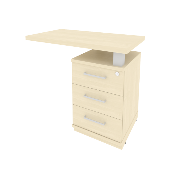Тумба приставная с топом правая First KTP-1R 900x500x765 (Клен)