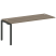 Проходной наборный элемент рабочей станции Metal System Style БП.ПРС-СП-1.5 1800x720x750 (Дуб Наварра/Серый металл)