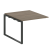 Проходной наборный элемент переговорного стола Metal System Style БО.ППРГ-1 1000x1235x750 (Дуб Наварра/Серый металл)