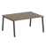 Стол для переговоров (1 столешница) на А-образном м/к Metal System Style БА.ПРГ-1.4 1600x1235x750 (Дуб наварра/Серый металл)
