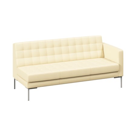 Секция с подлокотником трехместная FR-SP-03 (L) (Oregon 11/Металл Серый)