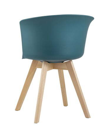 Стул Blossom с подушкой темно-бирюзовый (Стул пластиковый Blossom темно-бирюзовый)