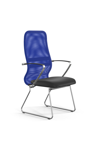 Кресло для руководителя Метта Sit 8 B2-9K - X1+Extra /Uh00/Wh12/K5cL(F55) (Синий | Черный)