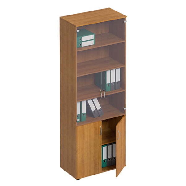 Шкаф для документов со стеклом Формула ФР 379 800x450x2190 (Вяз светлый)