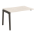 Наборный элемент рабочей станции на деревянных опорах Onix Wood OW.1.NRS-2.8 1180x800x750 (Тиквуд Светлый/Дуб Темный)