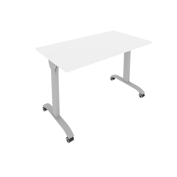 Стол складной мобильный Mobile system СМ-3 1200x650x757 (Белый/Серый металл)