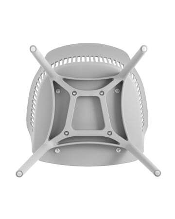 Стул Crocus с подушкой белый (Стул пластиковый Crocus белый)