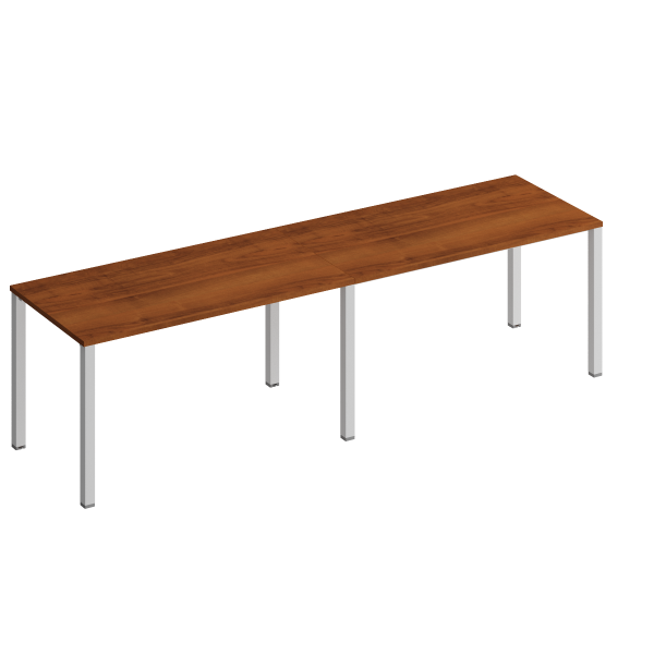 Рабочая станция на металлокаркасе КФ (2х160) Комфорт КФ К.1133-2 3200x750x750 (Французский орехСерый)