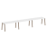 Рабочая станция на 3 рабочих места на А-образном м/к Metal System Style БА.СМ-3.4 4800x720x750 (Дуб наварра/Серый металл)