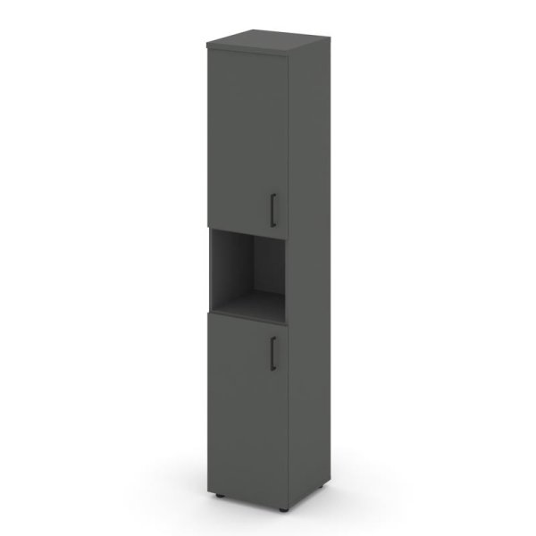 Шкаф высокий узкий SN.STU.E-107(L) (400х400х1982) (Антрацит)